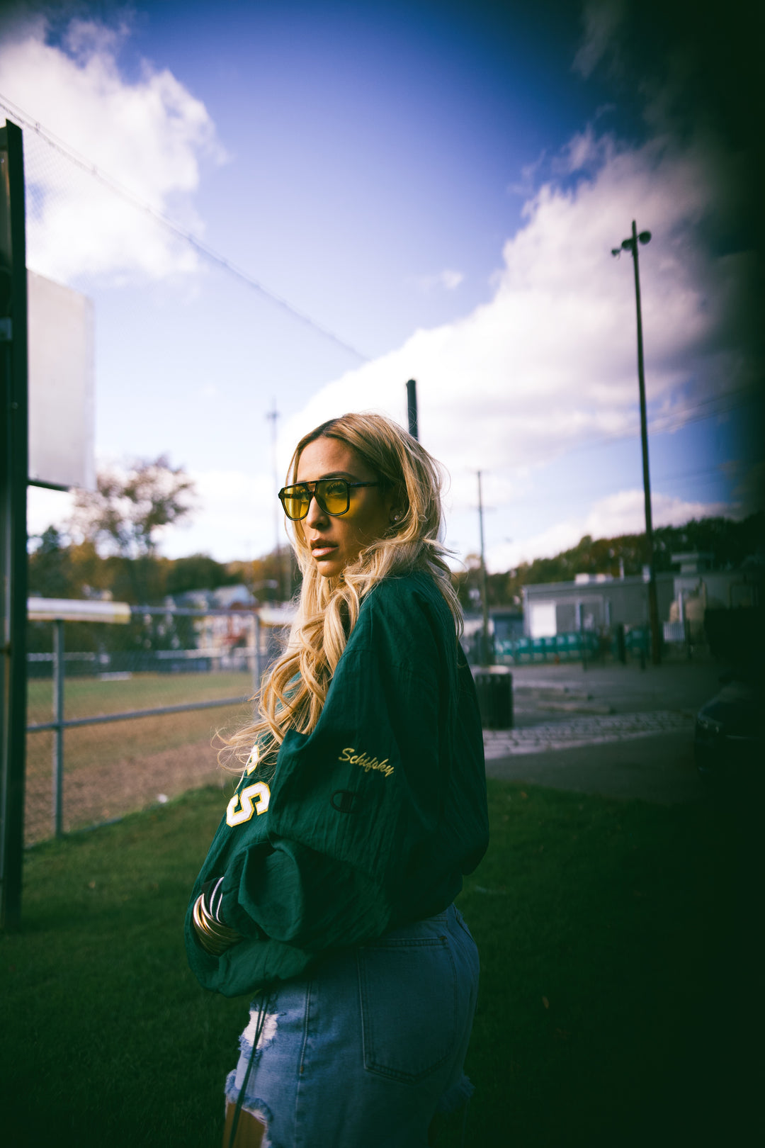 Vintage Mustangs V-Neck Pullover Windbreaker Jacket Green – JAENJOE